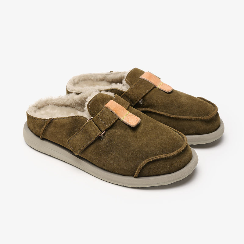 satorisan Uwabaki Clog Strap Suede Tienda de fábrica