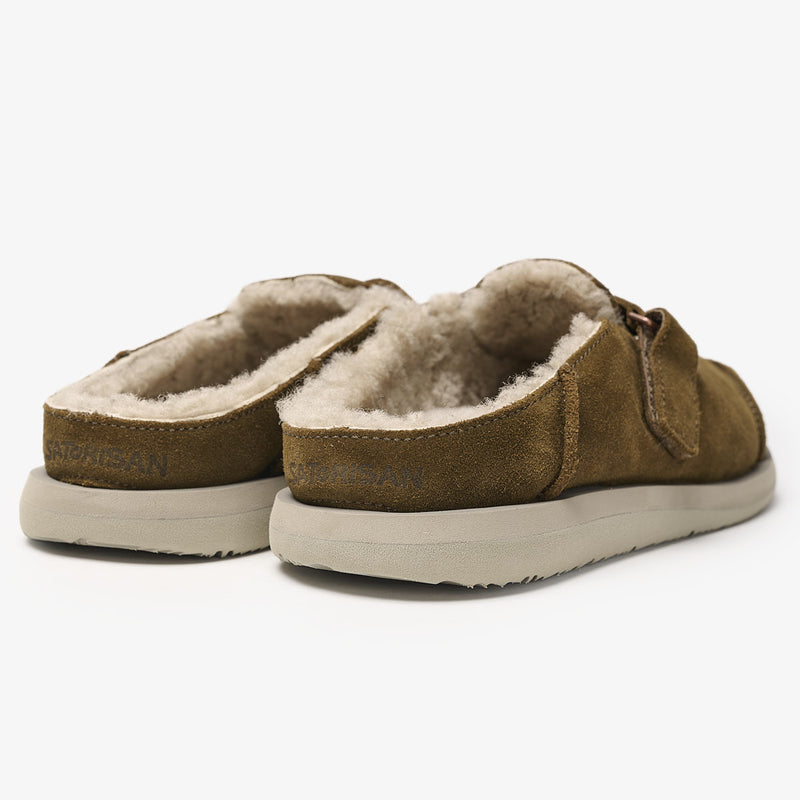 satorisan Uwabaki Clog Strap Suede Tienda de fábrica