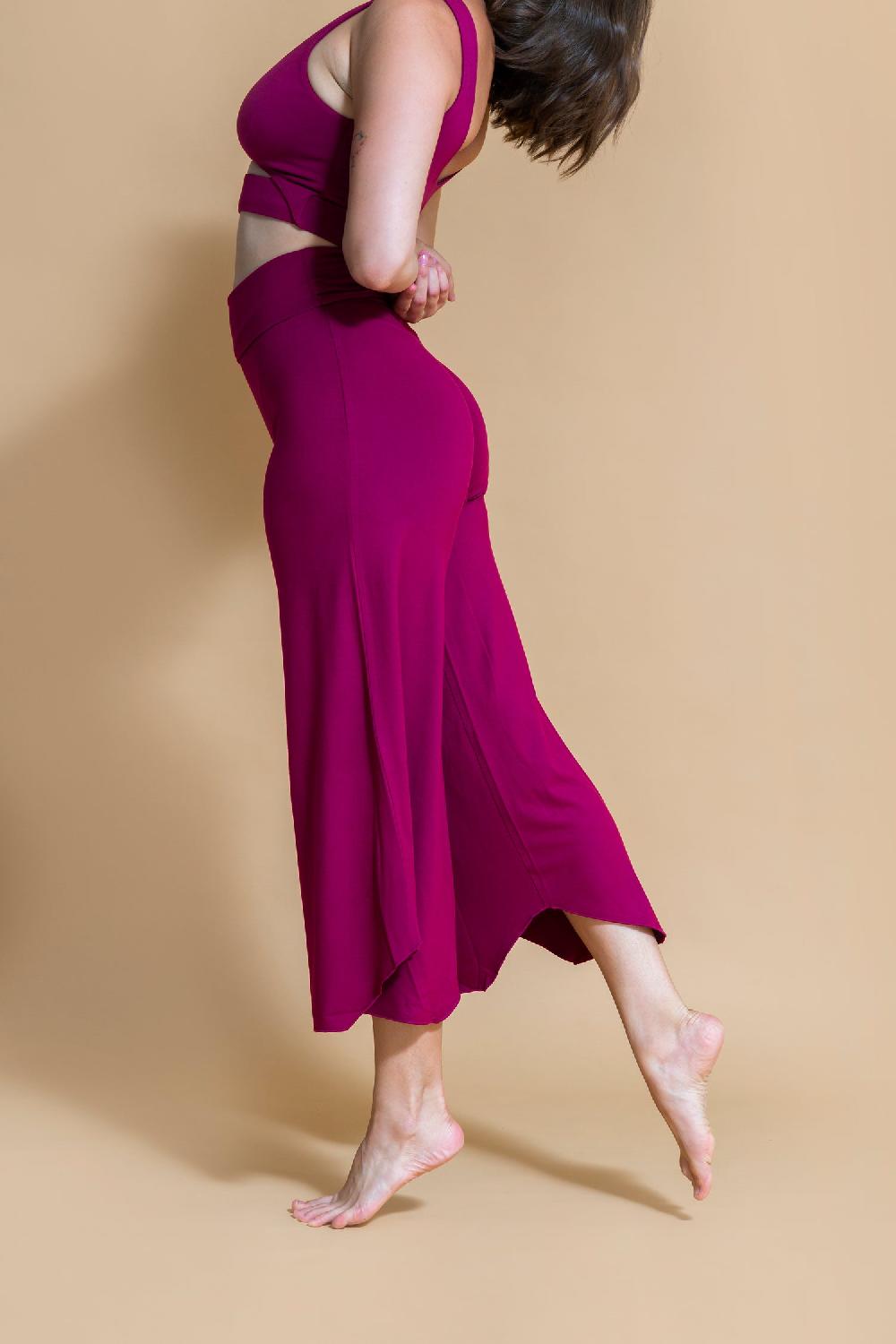 shambhala barcelona Pantalón Maya Ciruela Rebajas de fábrica