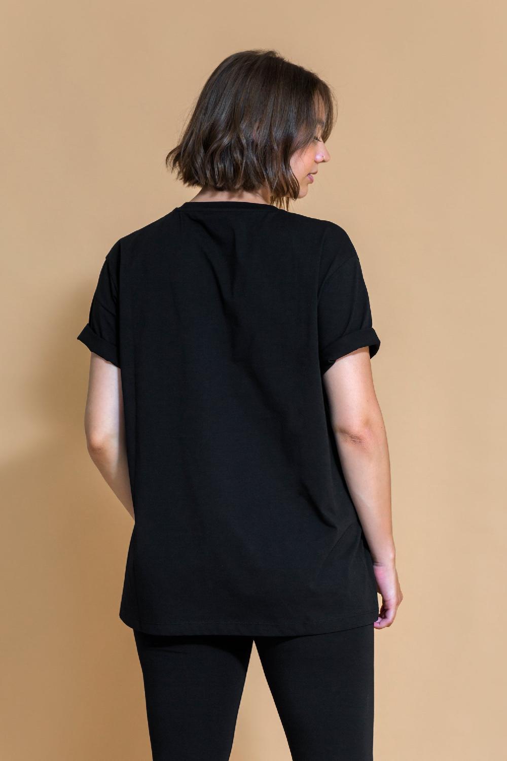 shambhala barcelona Camiseta Om Negro Liquidación