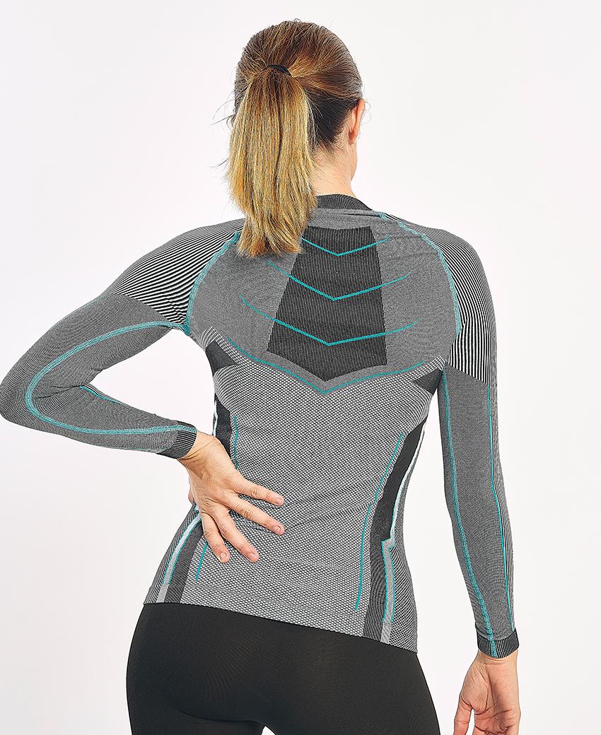sport hg VERGES Camiseta de manga larga con fibra de carbono azul fluor Grandes descuentos
