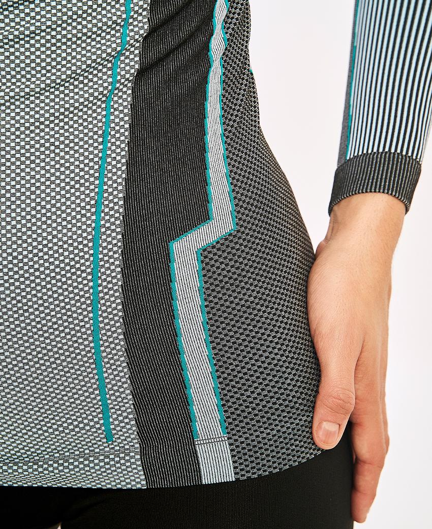 sport hg VERGES Camiseta de manga larga con fibra de carbono azul fluor Grandes descuentos
