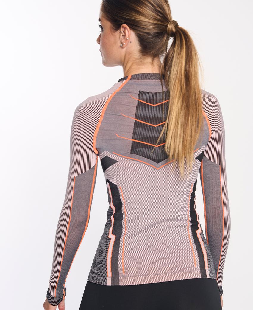 sport hg VERGES Camiseta de manga larga con fibra de carbono naranja fluor Tienda de fábrica