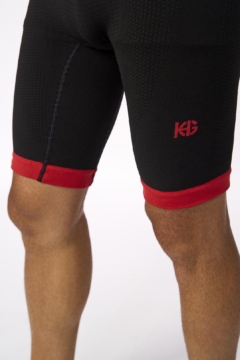 sport hg KERRY Malla corta con fibra de carbono rojo Ofertas especiales