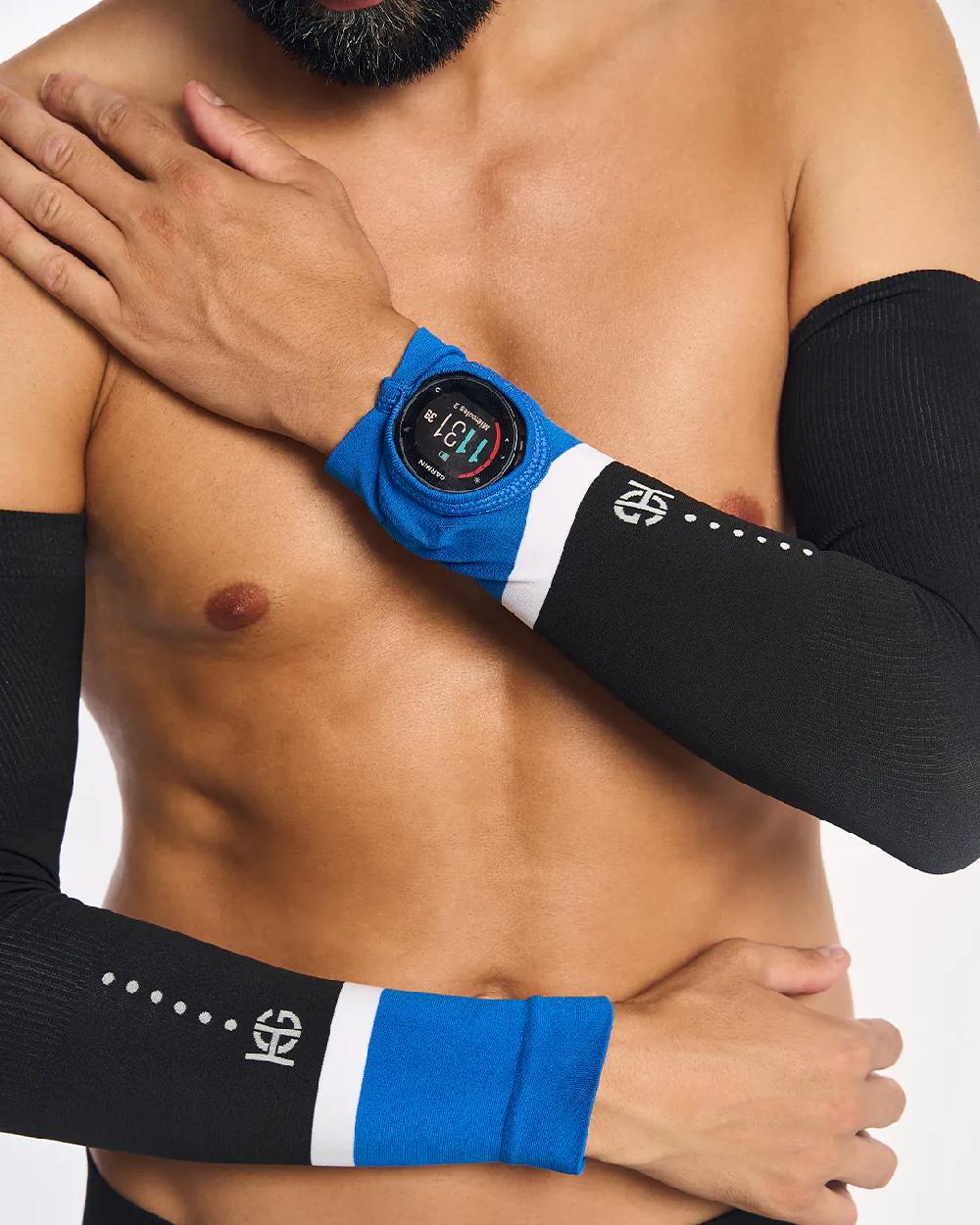 sport hg NIX Manguitos técnicos azules unisex