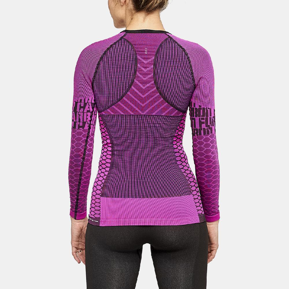 sport hg C-FURY Camiseta femenina de manga larga con fibra de carbono fucsia Los más vendidos