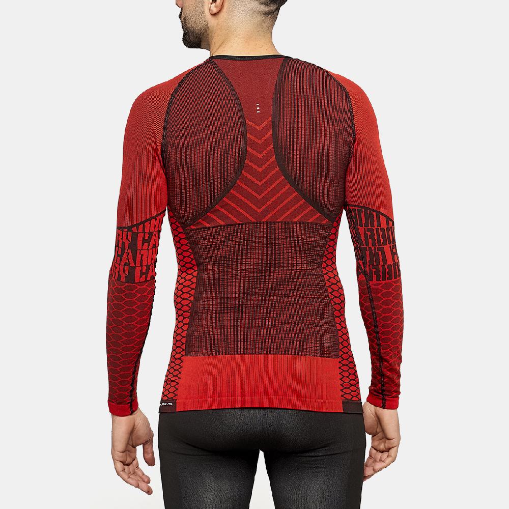 sport hg C-FURY Camiseta masculina de manga larga con fibra de carbono rojo Tienda