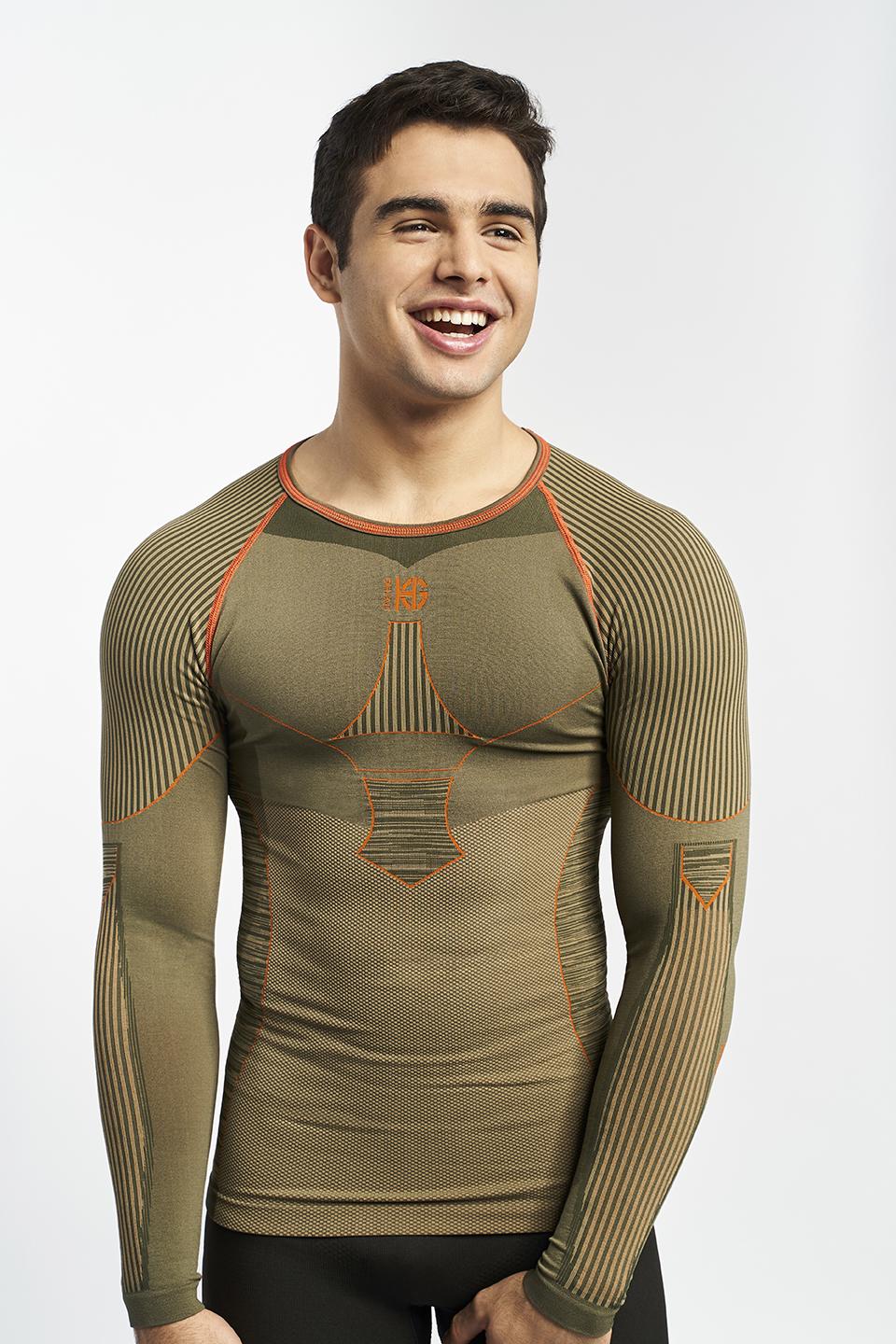 sport hg C-XTREM Camiseta masculina de manga larga con fibra de carbono arena Rebajas top