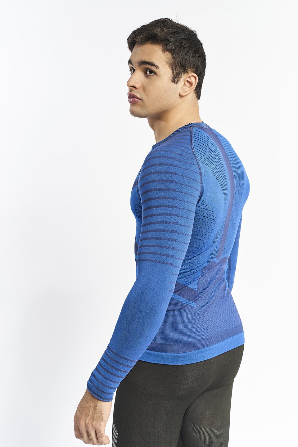 sport hg GRIMSEY Camiseta masculina de manga larga con fibra de carbono azul ÚLTIMAS EDICIONES