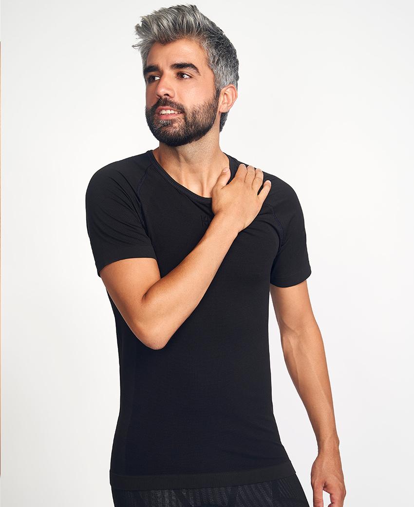 sport hg BASIS Camiseta de manga corta negro Promoción por tiempo limitado
