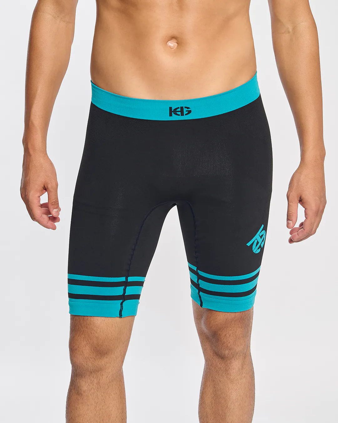 sport hg DALES 2.0 Malla corta con fibra de carbono turquesa