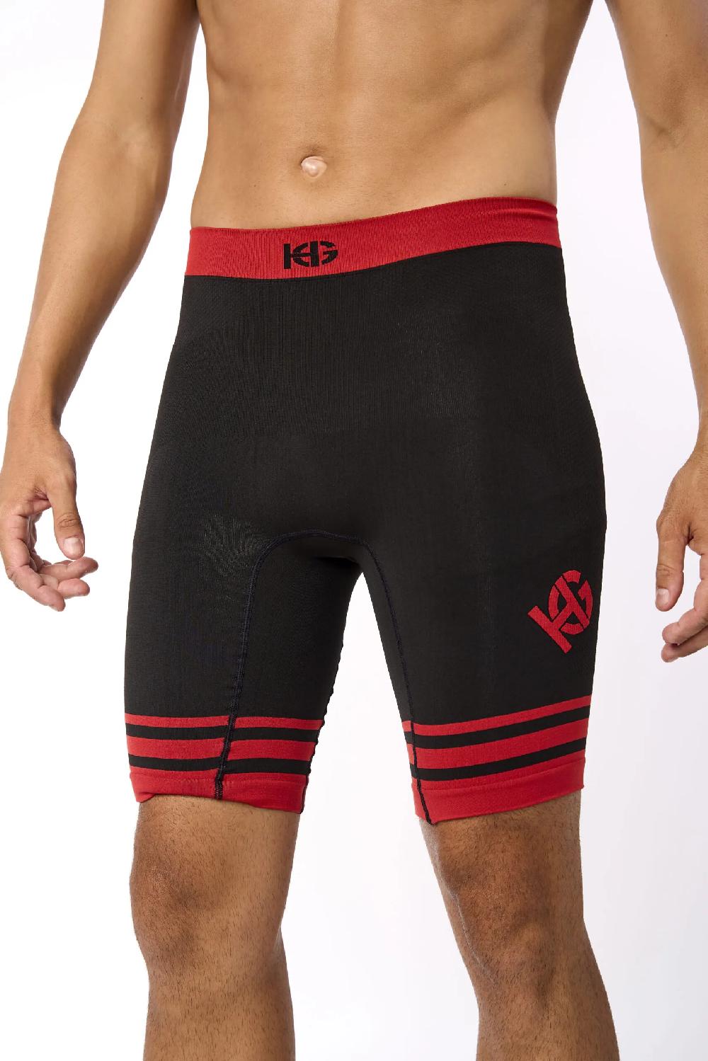 sport hg DALES 2.0 Malla corta con fibra de carbono rojo