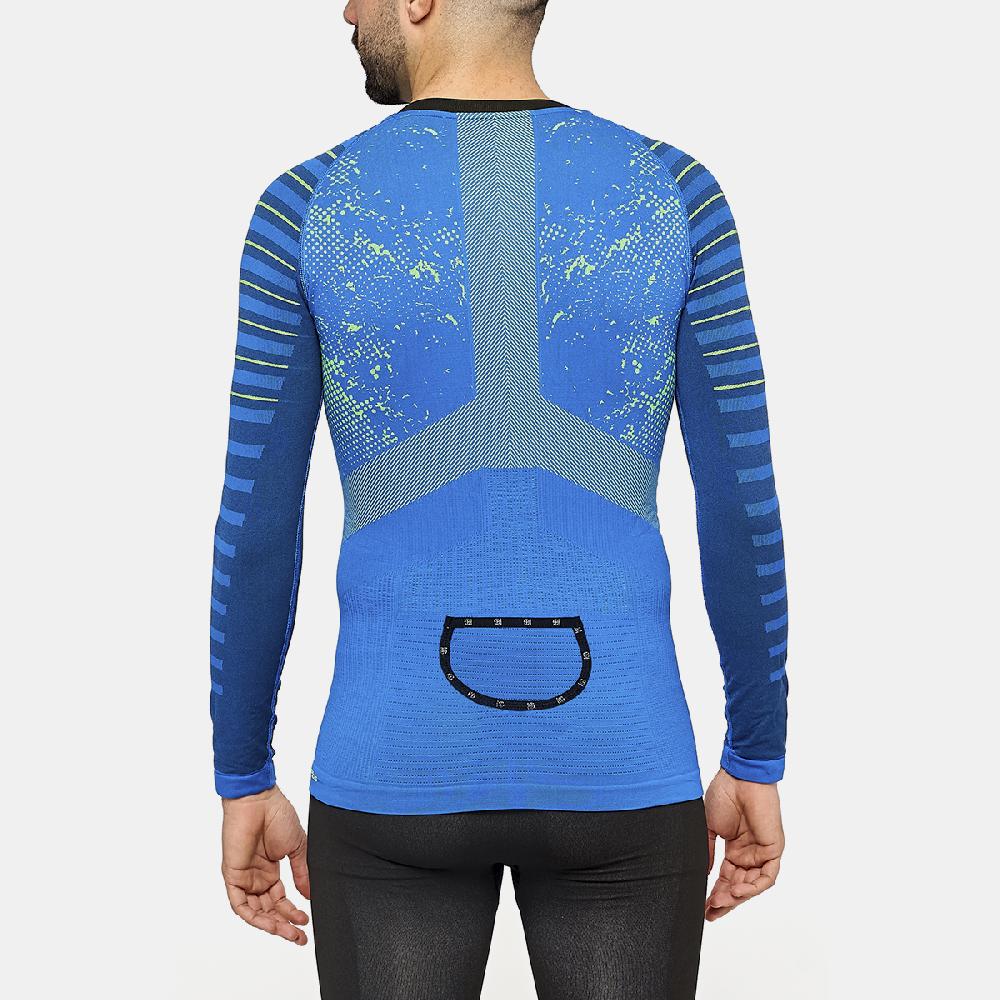 sport hg JET Camiseta masculina de manga larga con fibra de carbono azul Venta caliente