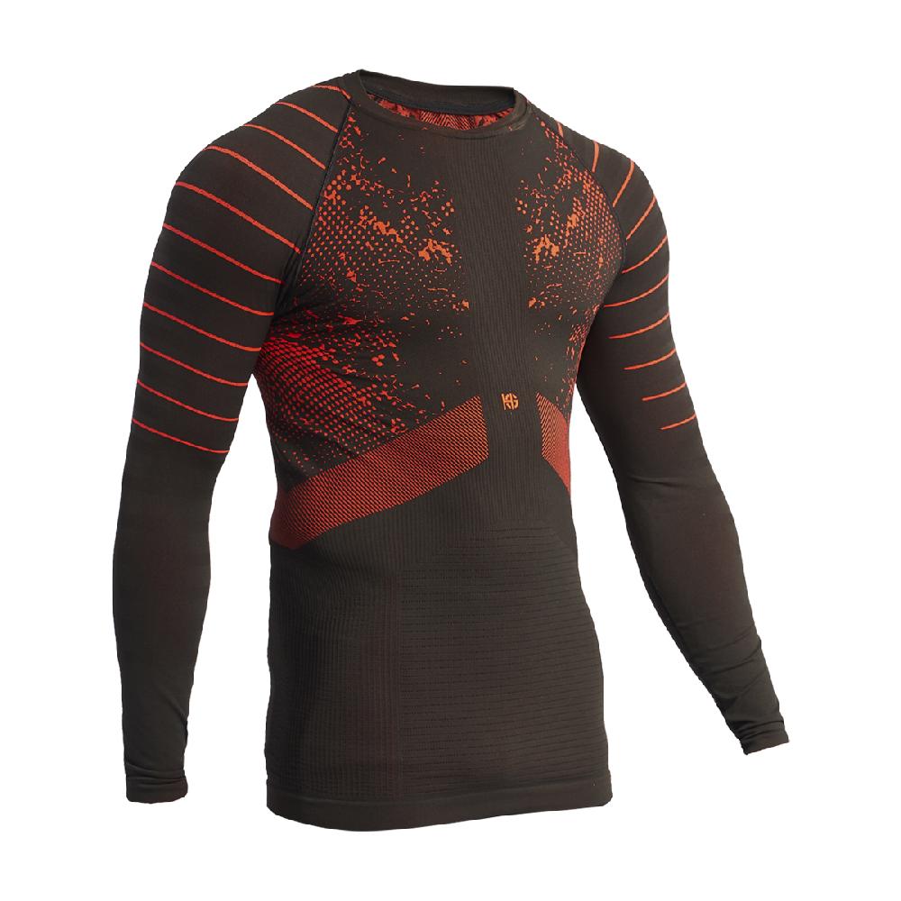 sport hg JET Camiseta masculina de manga larga con fibra de carbono naranja En oferta