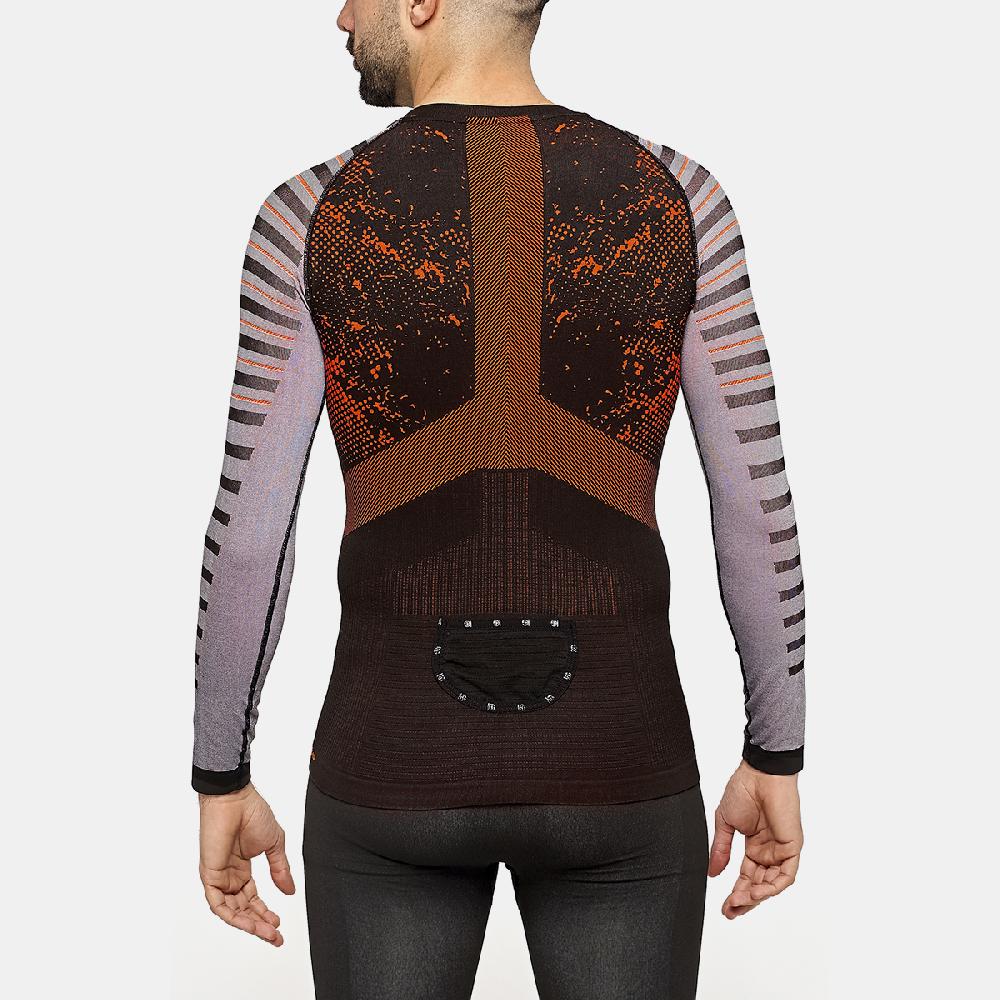 sport hg JET Camiseta masculina de manga larga con fibra de carbono naranja Gran oferta