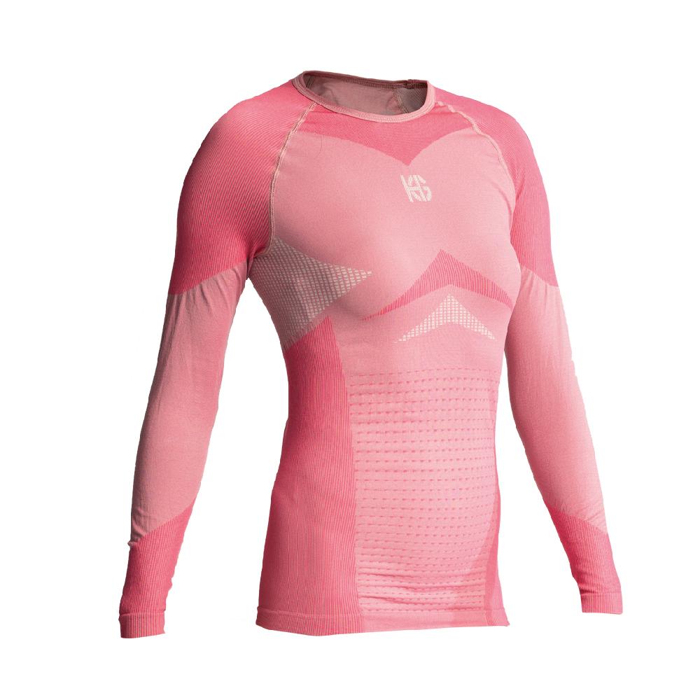 sport hg SOMMA Camiseta femenina de manga larga con fibra de carbono rosa Liquidación