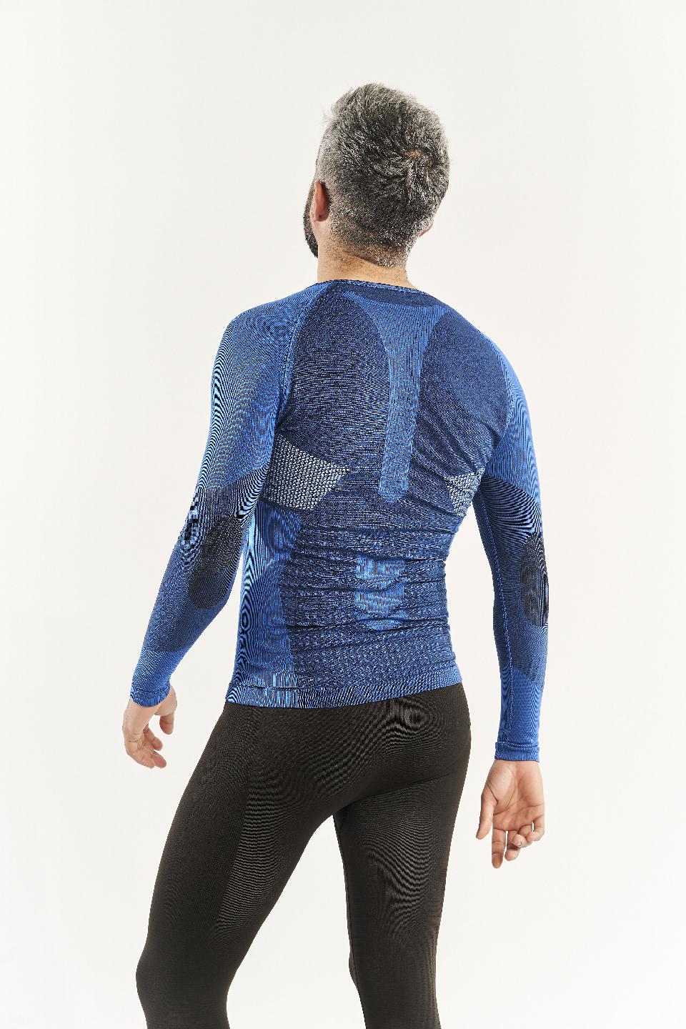 sport hg SOMMA Camiseta masculina de manga larga con fibra de carbono azul Mejor oferta