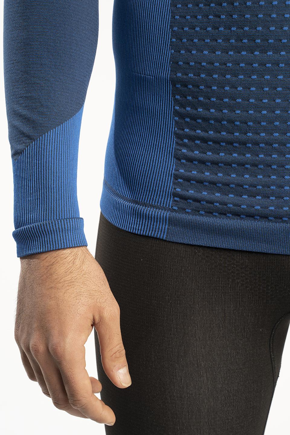 sport hg SOMMA Camiseta masculina de manga larga con fibra de carbono azul Mejor oferta