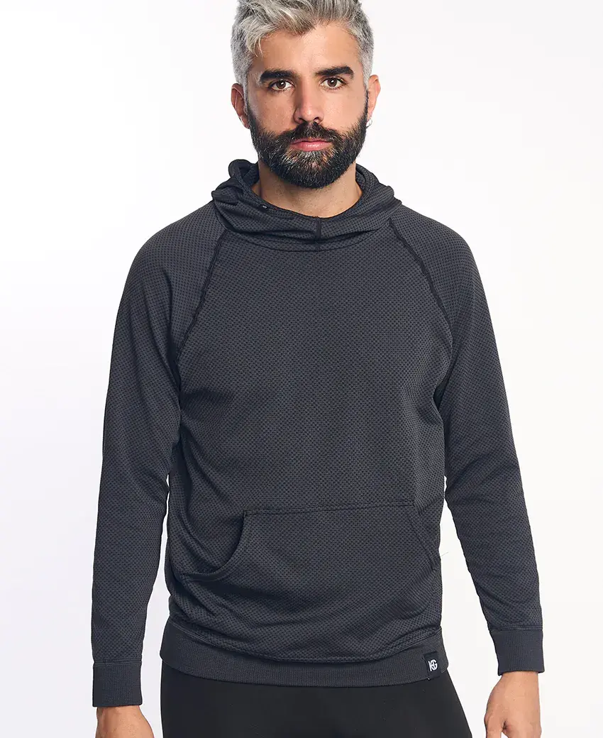 sport hg JOTUN Sudadera técnica con capucha negro asfalto
