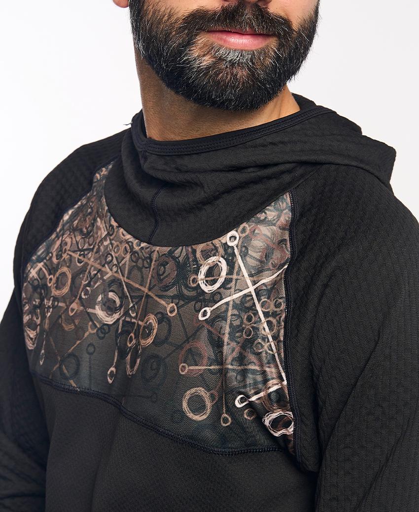 sport hg KONG Sudadera técnica estampada con capucha Últimos 2 días