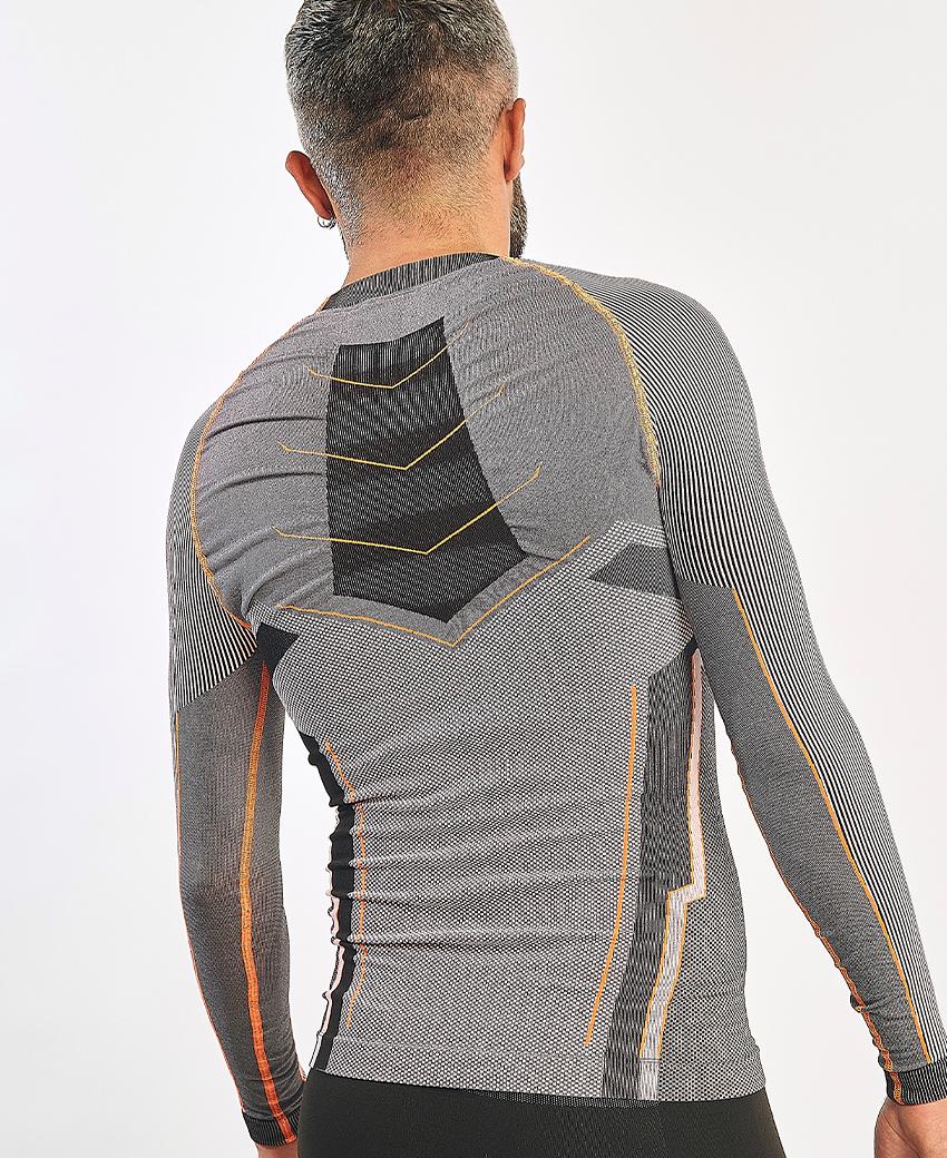 sport hg VERGES Camiseta de manga larga con fibra de carbono naranja fluor Devoluciones gratuitas