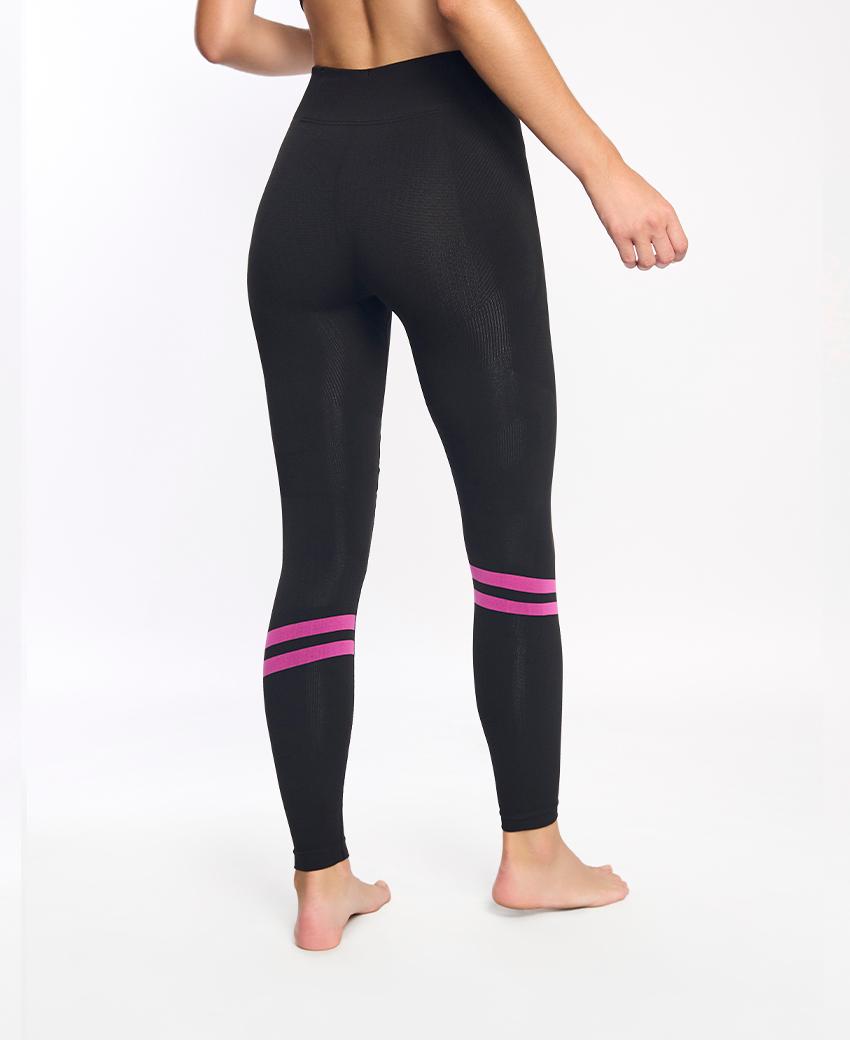 sport hg PENTRO UNISEX Malla larga técnica con fibra de carbono negro y fucsia Rebajas
