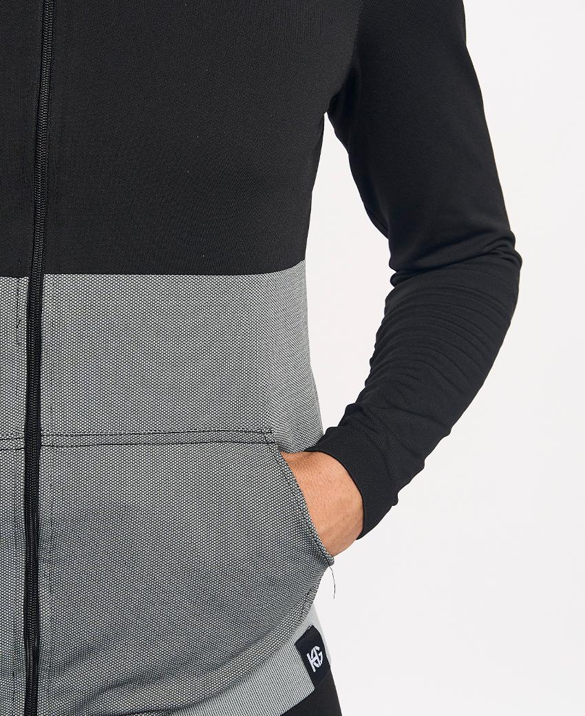 sport hg KOMI Chaqueta técnica negra y gris Mejor oferta