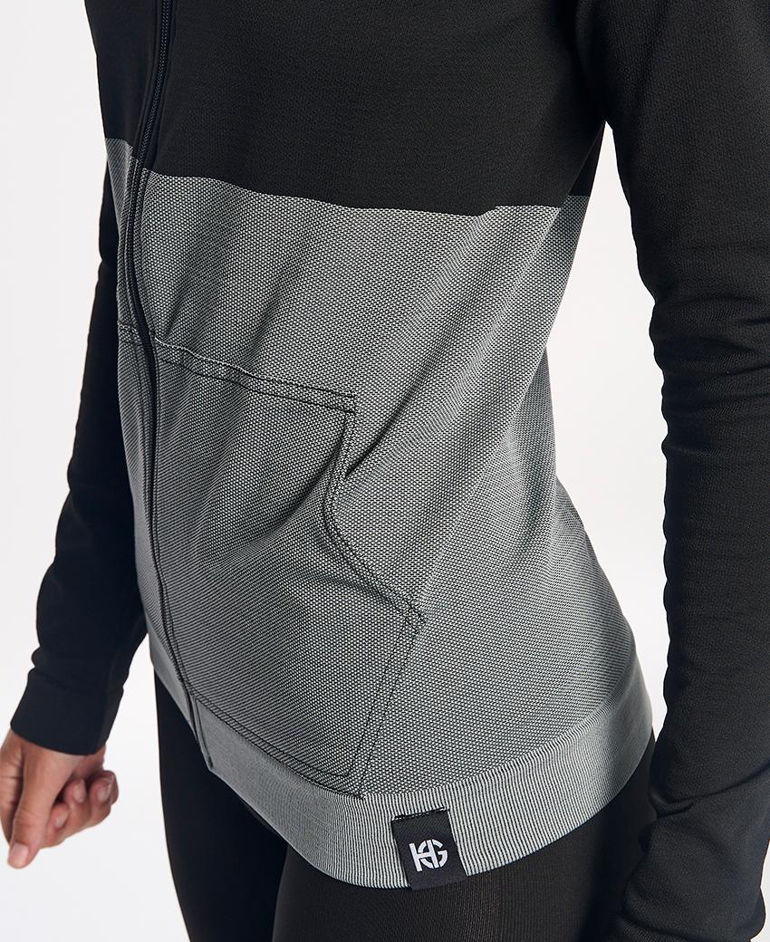 sport hg KOMI Chaqueta técnica negra y gris Rebajas online