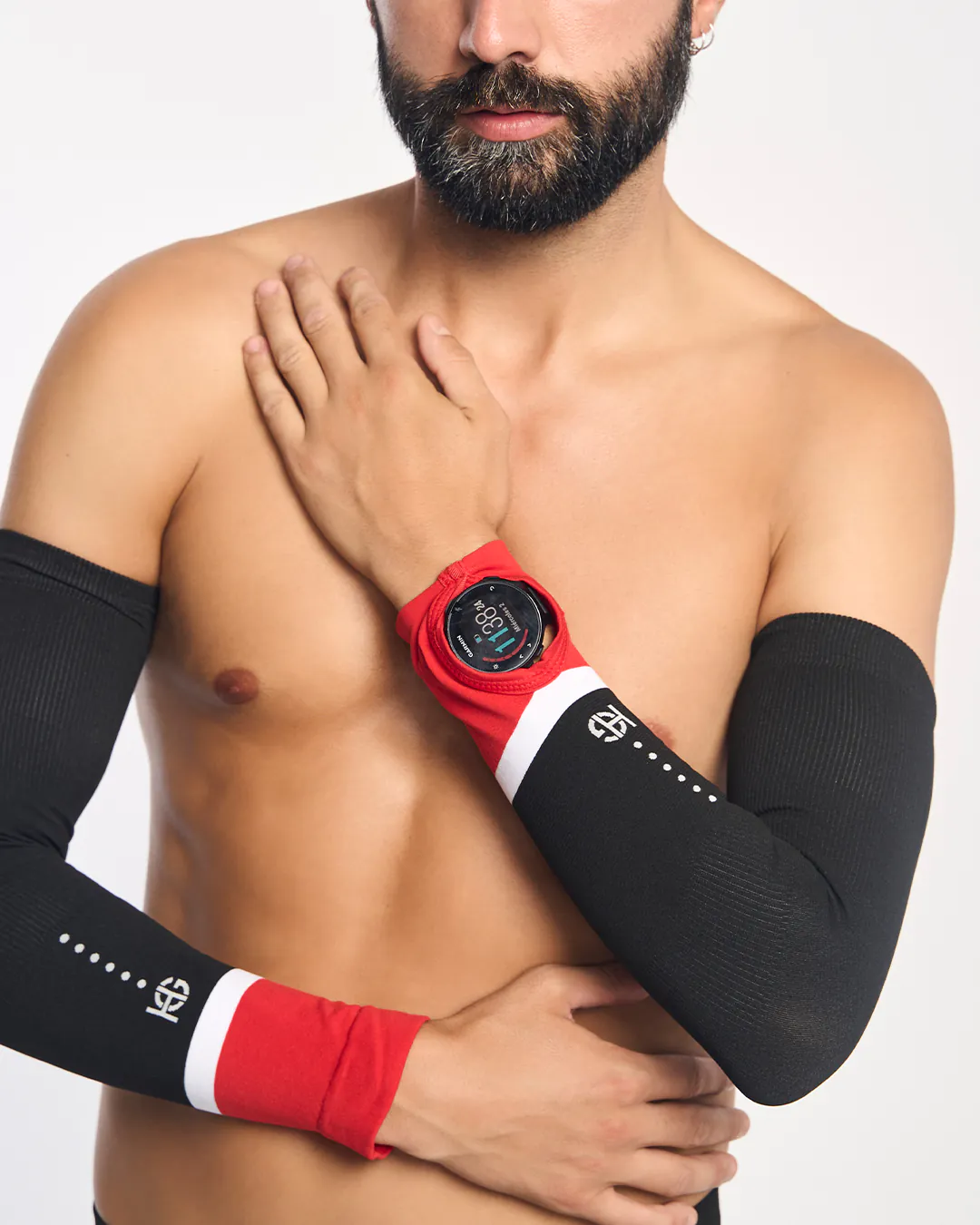 sport hg NIX Manguitos técnicos rojos unisex