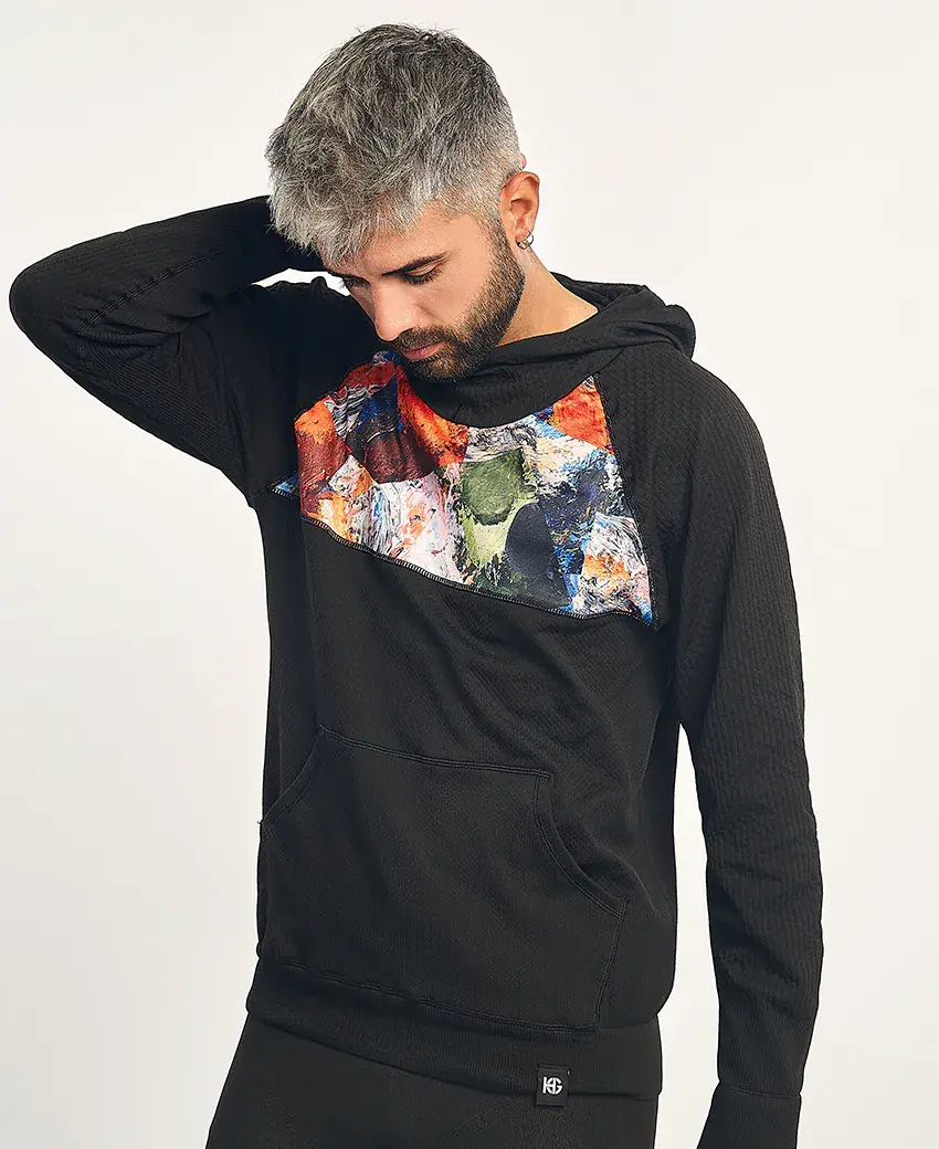 sport hg KONG Sudadera técnica estampada con capucha