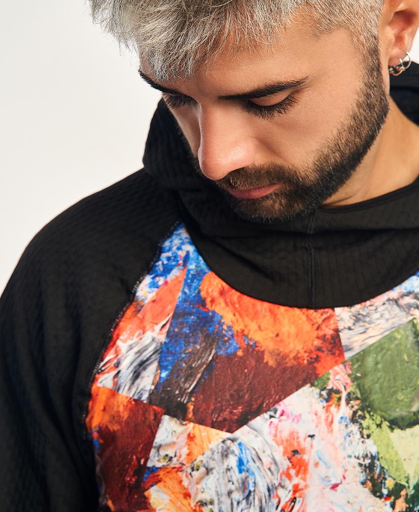 sport hg KONG Sudadera técnica estampada con capucha Limitado a 3 días