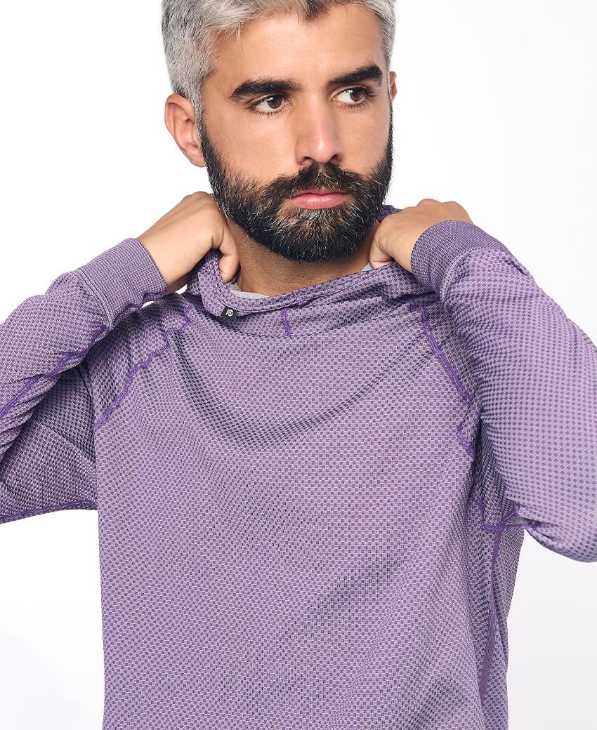 sport hg JOTUN Sudadera técnica con capucha lavanda Precios de Black Friday