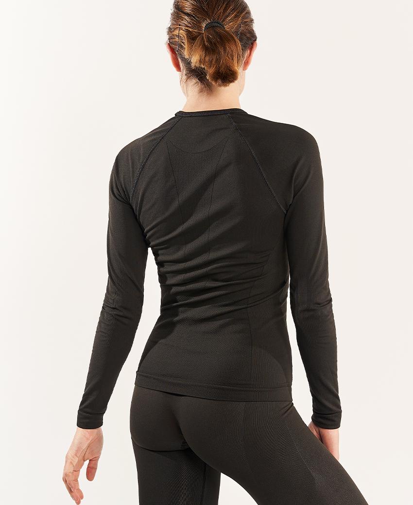 sport hg BASIS Camiseta de manga larga negro Ventas relámpago