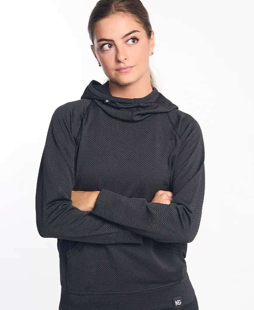 sport hg JOTUN Sudadera técnica con capucha negro asfalto