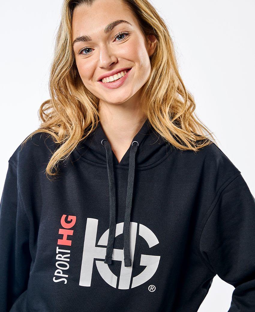 sport hg CLASS Sudadera de algodón negra Oferta especial