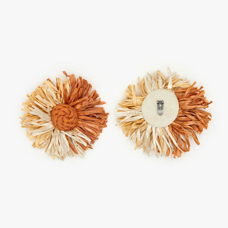 star love Accesorio flor rafia Canela Ofertas especiales
