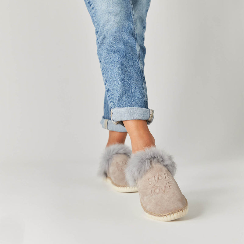 star love Zapatilla de mujer color gris Aurora91 Rebajas online