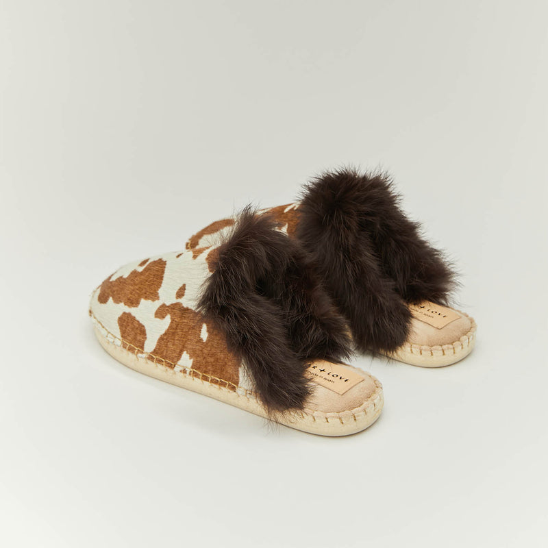 star love Zapatilla de mujer estampado piel vaca Aurora 90 Oferta especial