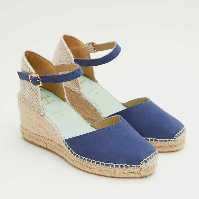 star love alpargata mujer cuña ATRIA BALTIC Hebilla Liquidación