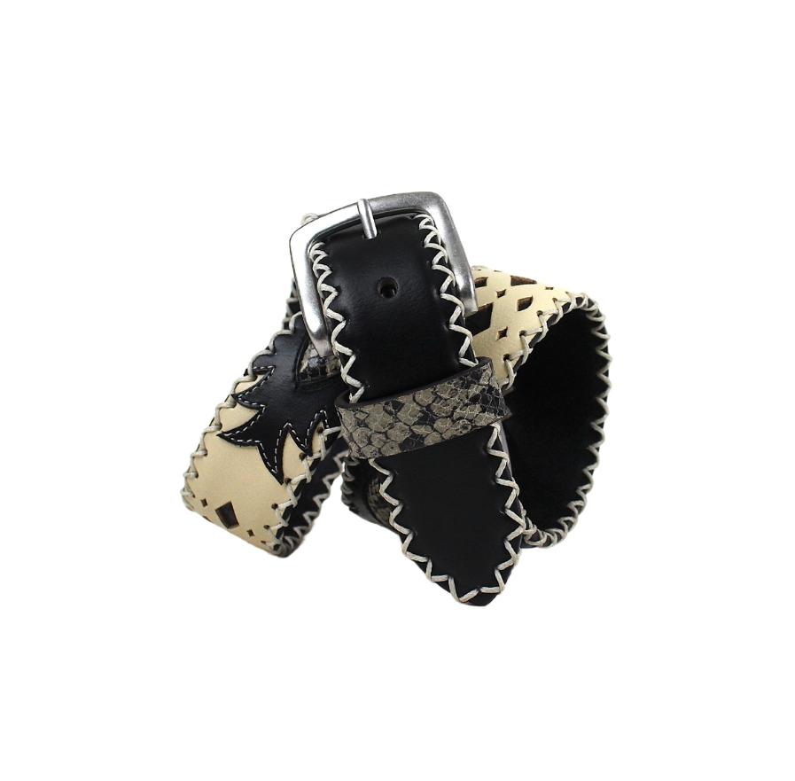 tony mora 0229 FANTASIA CLUB NEGRO/ NOBUK BONE PYTHON BW Mejor oferta