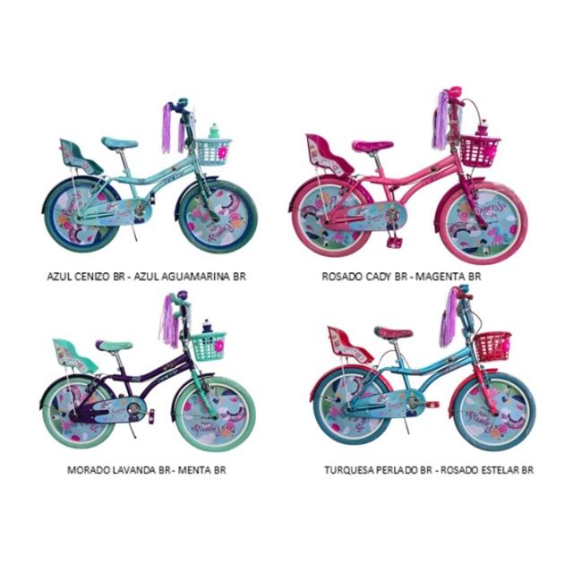 tubici BICICLETA GW PRINCESS INFANTIL RIN 20