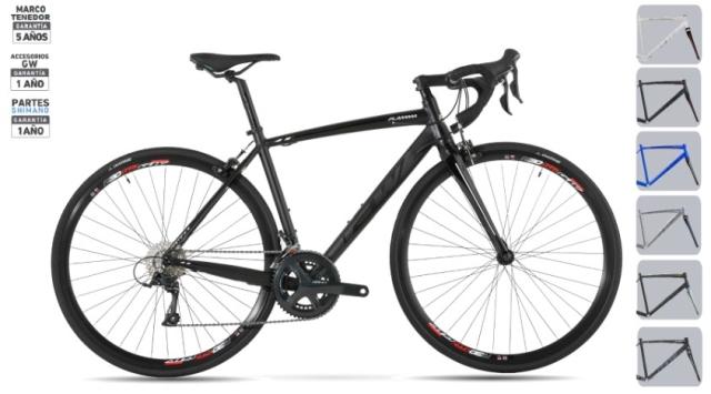 tubici BICICLETA GW FLAMMA RUTA SHIMANO SORA 9 VEL RIN 700