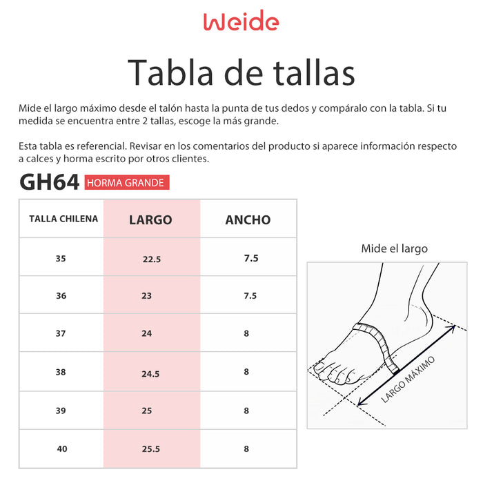 weide Sandalia Mujer Mentas Weide GH64 Grandes descuentos