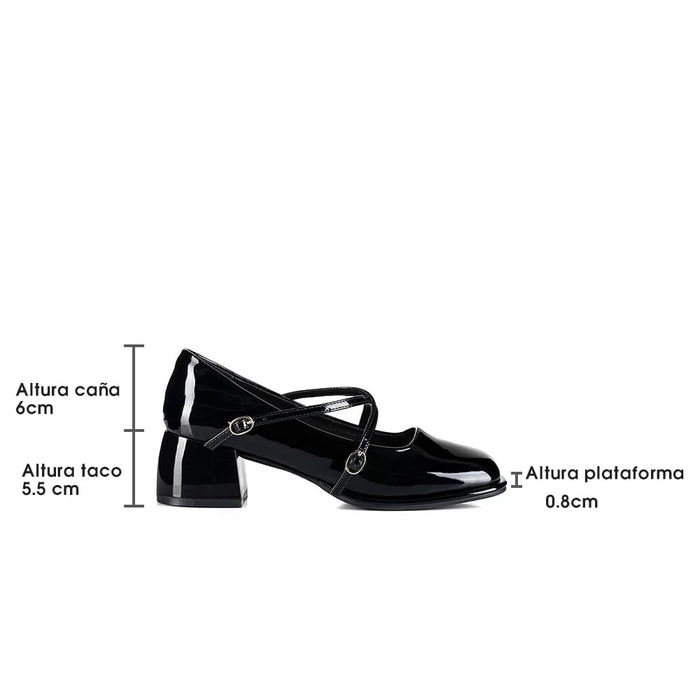 weide ZAPATOS MARY JANE MUJER NEGRO WEIDE YL65 Oferta exclusiva