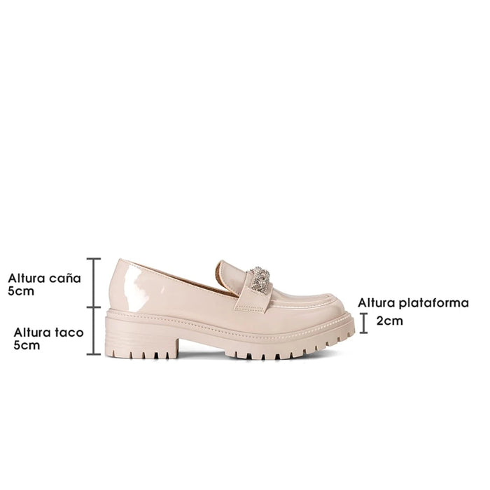 weide Mocasin Mujer Nuria Beige Weide Última moda