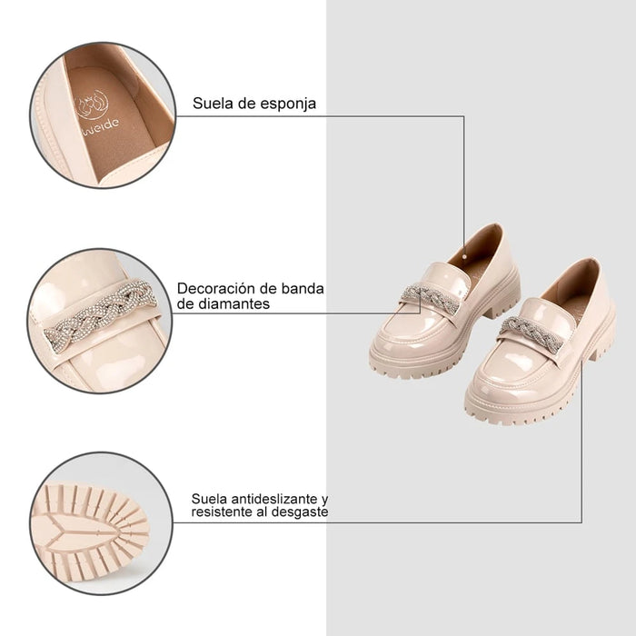 weide Mocasin Mujer Nuria Beige Weide Última moda