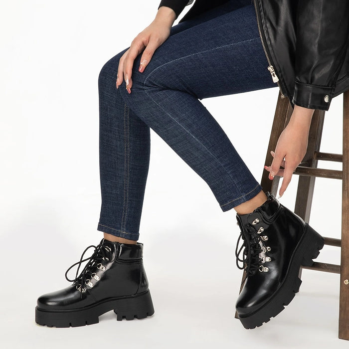 weide BOTINES PLATAFORMA MUJER NEGRO WEIDE DH56 Ofertas de temporada