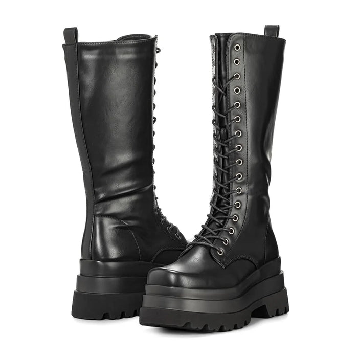 weide BOTAS PLATAFORMA MUJER NEGRO WEIDE CZY579 Ofertas especiales