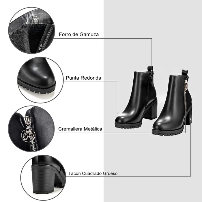 weide BOTINES TACO MUJER NEGRO WEIDE HX279 Grandes ahorros