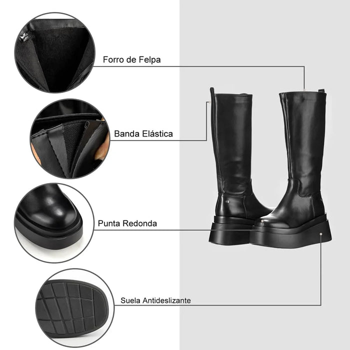 weide BOTAS PLATAFORMA MUJER NEGRO WEIDE CZY588 Rebajas de fin de temporada
